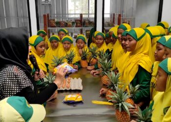 Siswa MI At Ta’awun Kediri Ikuti Pelatihan Olahan Nanas untuk Kembangkan Keterampilan dan Jiwa Kewirausahaan