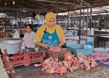 Penurunan Penjualan Daging Sapi di Pasar Setono Betek Imbas Wabah PMK