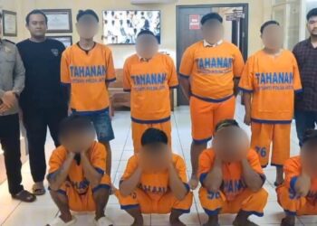Polisi Tangkap 12 Tersangka Perusakan Polsek Watulimo Trenggalek 