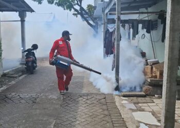 Kasus Demam Berdarah Meningkat, Dinkes Kota Kediri Lakukan Pengasapan 