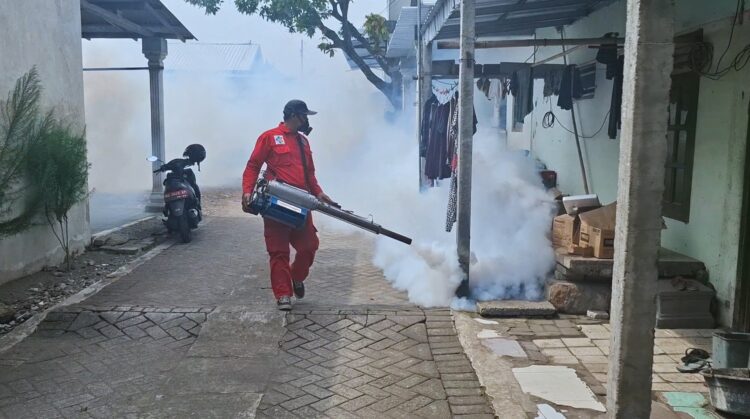 Kasus Demam Berdarah Meningkat, Dinkes Kota Kediri Lakukan Pengasapan 