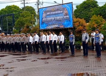 Polres Trenggalek Gelar Apel Keselamatan Semeru 2025 Inilah 10 Target Sasaran Operasi
