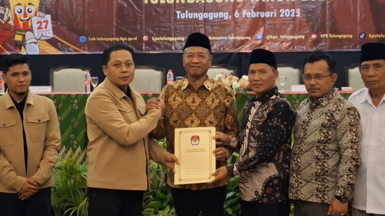 KPU Tulungagung Tetapkan Pasangan Gabah Sebagai Calon Bupati Dan Wakil Bupati Terpilih