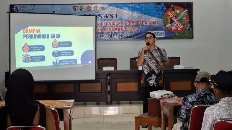 Sosialisasi Perlindungan Anak dan Pencegahan Pernikahan Dini Serta Bahaya Narkoba Dalam Giat TMMD Ke123