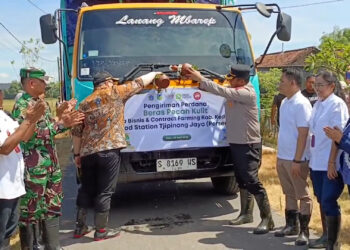 Kabupaten Kediri Kirim 40 Ton Padi ke Jakarta, Dukung Ketahanan Pangan Nasional