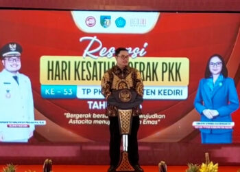 Kader PKK Kabupaten Kediri Resmi Dikukuhkan, Mas Dhito Tekankan Peran Strategis dalam Tekan Stunting dan Pernikahan Dini