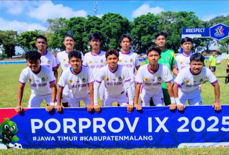 Tim Sepakbola Kota Kediri Lolos Babak 8 Besar Porprov 2025