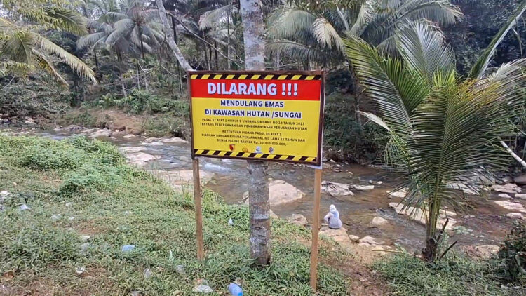 Aktivitas Pendulangan Emas Ilegal di Sungai Keboireng Ditutup Petugas Gabungan
