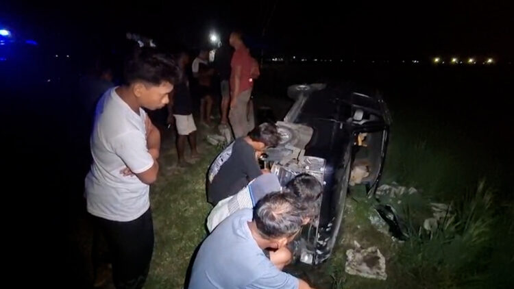 Kecelakaan Mobil dan Motor di Nganjuk, Diduga Akibat Penerangan Jalan yang Minim