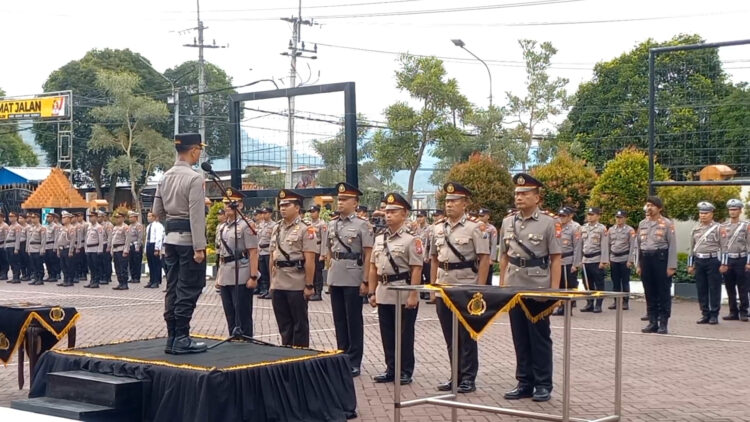 Polres Trenggalek Gelar Sertijab Tiga Pejabat Utama