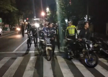 Satlantas Polres Blitar Kota Tertibkan Puluhan Motor Balap Liar Dan Tak Sesuai Standar