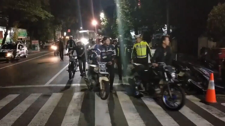 Satlantas Polres Blitar Kota Tertibkan Puluhan Motor Balap Liar Dan Tak Sesuai Standar