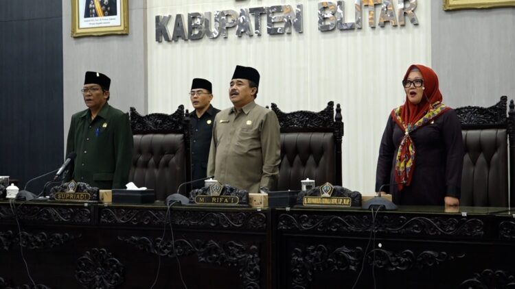 RPJMD Kabupaten Blitar Disetujui Seluruh Fraksi, Bupati Sampaikan Apresiasi