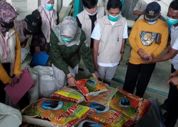 Satgas Pangan Kediri Gelar Sidak Beras, Tidak Temukan Oplosan Namun Ada Pelanggaran Label