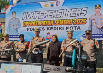 Satlantas Polres Kediri Kota Tindak 10.616 Pelanggar dalam Operasi Patuh Semeru 2025