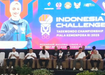 Ribuan Atlet Taekwondo Unjuk Gigi di Kejuaraan  Challenge Taekwondo Championship Piala Kemenpora RI
