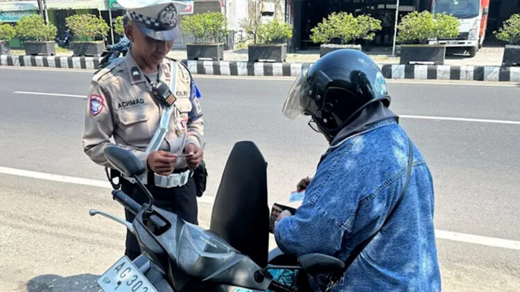 Satlantas Polres Kediri Kota Jaring 80 Pelanggar Selama Operasi Patuh Semeru 2025