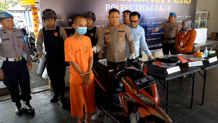 Tak Punya Ongkos Pulang Kampung Pria Asal Makasar Nekat Curi Motor Warga Trenggalek