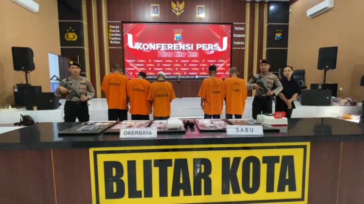 Bekuk Peredaran Narkoba di Blitar Polisi Amankan 5 Tersangka