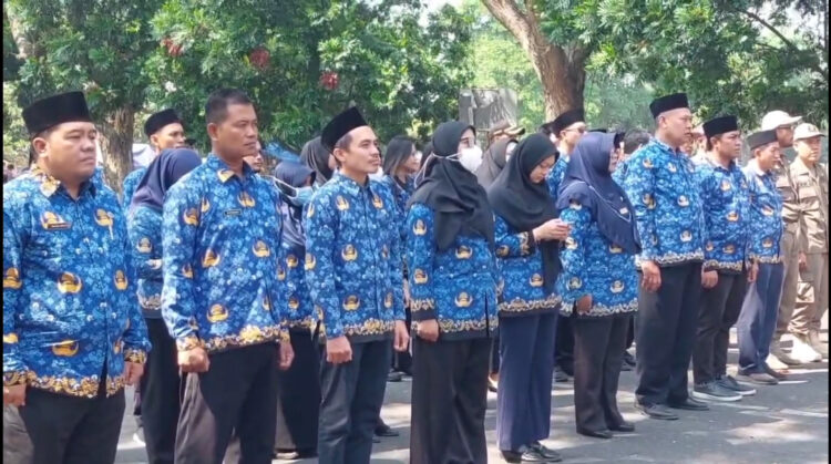 ASN Antusias Ikuti Peringatan Kemerdekaan RI Ke-80 Di SLG Kediri