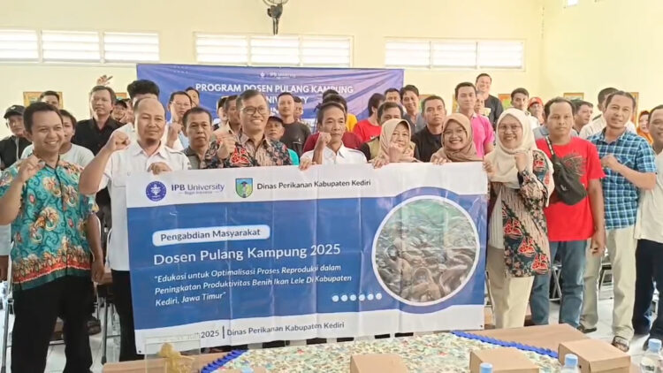 Gandeng Dosen IPB, Pemkab Kediri Tingkatkan Produktifitas Benih Ikan Lele di Musim Kemarau
