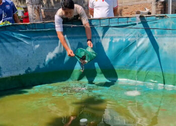 Lapas Kediri Tebar 2.000 Bibit Lele, Untuk Mendukung Program Ketahanan Pangan