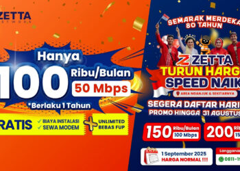 Sisa 2 Minggu Lagi! Promo Zetta Turun Harga untuk Warga Nganjuk dalam Semarak Kemerdekaan RI ke-80