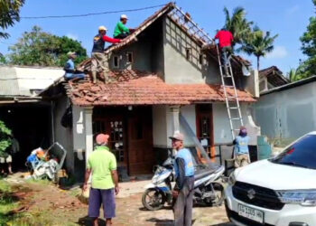 Angin Kencang, Puluhan Rumah di Kabupaten Kediri Rusak