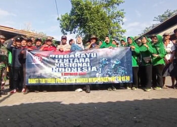 Karya Bakti Koramil Pesantren Sambut HUT TNI Ke-80 Dengan Bersih-Bersih Pasar Pahing