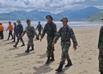 TNI Gelar Latihan Gabungan Penanggulangan Bencana di Pesisir Tulungagung