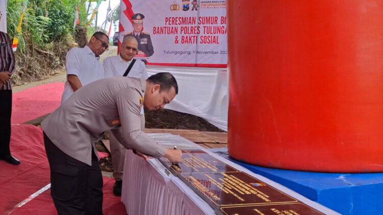 Kapolres Tulungagung Resmikan Sumur Bor di Pakisrejo, Warga Tak Lagi Risau Saat Musim Kemarau