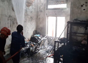 Rumah Terbakar Saat Ditinggal Kerja, Kerugian Puluhan Juta Rupiah