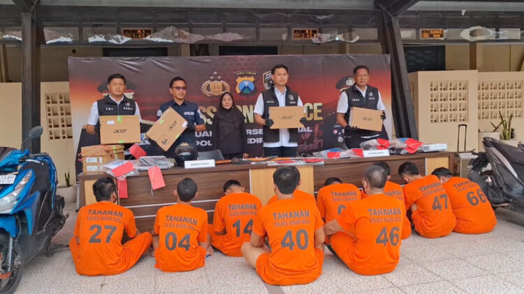 Operasi Sikat Semeru, Polres Kediri Kota Tangkap Sepuluh Pelaku Tindak Kejahatan