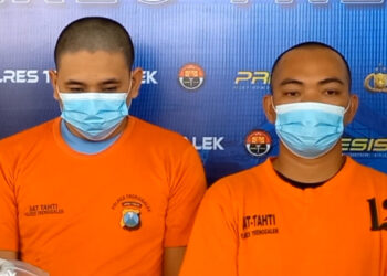 Polres Trenggalek Tangkap Dua Tersangka Penyalahgunaan Senpi