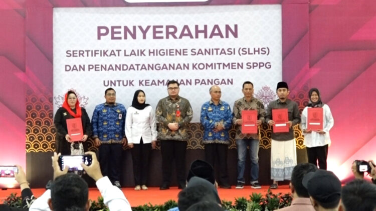 Usai SLHS Diberikan, Pemerintah Berharap SPPG Komitmen Berikan Makanan Yang Berkualitas Dan Sehat