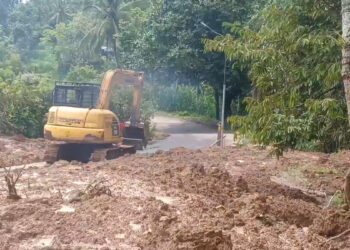 Jalur Tulungagung-Trenggalek Via Pagerwojo Yang Tertutup Akibat Longsor Sudah Dibuka