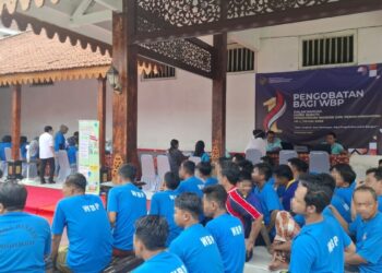 HUT Perdana Kemenimipas, Lapas Kediri Gelar Layanan Kesehatan bagi WBP