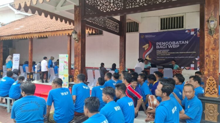 HUT Perdana Kemenimipas, Lapas Kediri Gelar Layanan Kesehatan bagi WBP