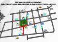 Satlantas Polres Blitar Kota Sterilkan Alun-Alun Jelang Malam Puncak Tahun Baru 2026