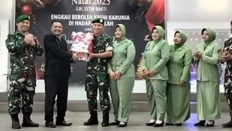 Koramil Pesantren Kediri Kunjungi Gereja, Perkokoh Toleransi Jelang Natal dan Tahun Baru