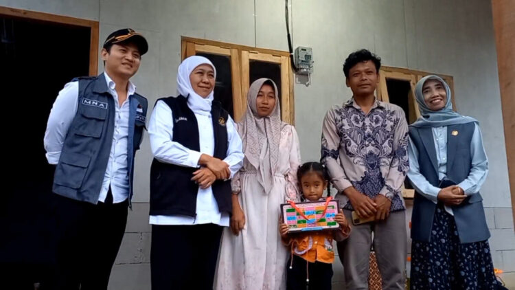 Gubernur Jatim Resmikan Huntara Korban Tanah Gerak Trenggalek