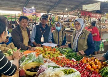 BULOG Kediri Sidak Pasar Pahing, Pastikan Harga Beras Dan MinyakKita Stabil Selama Ramadhan 2026