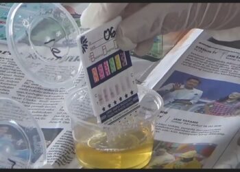 Pastikan Mudik Aman Dan Nyaman, Petugas Periksa Kendaraan Dan Tes Urine Awak Bus