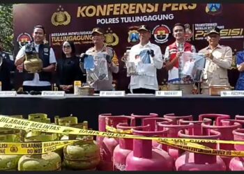 Polisi Ungkap Praktik Penyalahgunaan LPG 3 Kg, Penyebab Kelangkaan Di Tulungagung