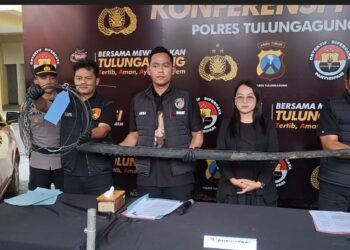 Polisi Ungkap Pencurian Kabel Telkom Di Tulungagung, 10 Pelaku Diamankan