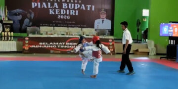Kejurkab Taekwondo Perdana Digelar, KONI Kabupaten Kediri Bidik Regenerasi Atlet Menuju Level Nasional