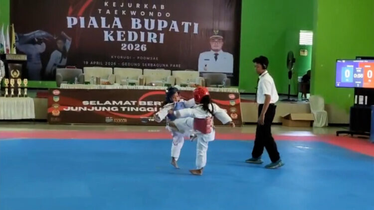 Kejurkab Taekwondo Perdana Digelar, KONI Kabupaten Kediri Bidik Regenerasi Atlet Menuju Level Nasional