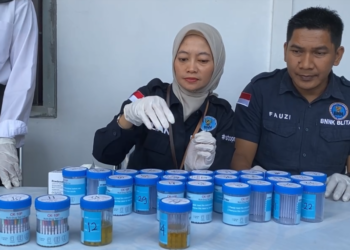 Lapas Kelas II B Blitar Gelar Tes Urine Massal, Kalapas hingga Napi Ikut Diperiksa
