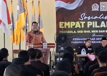 Ratusan Calon Warga Baru PSHT Kota Kediri Ikuti Sosialisasi Empat Pilar MPR RI