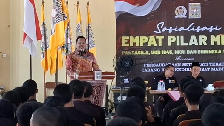 Ratusan Calon Warga Baru PSHT Kota Kediri Ikuti Sosialisasi Empat Pilar MPR RI